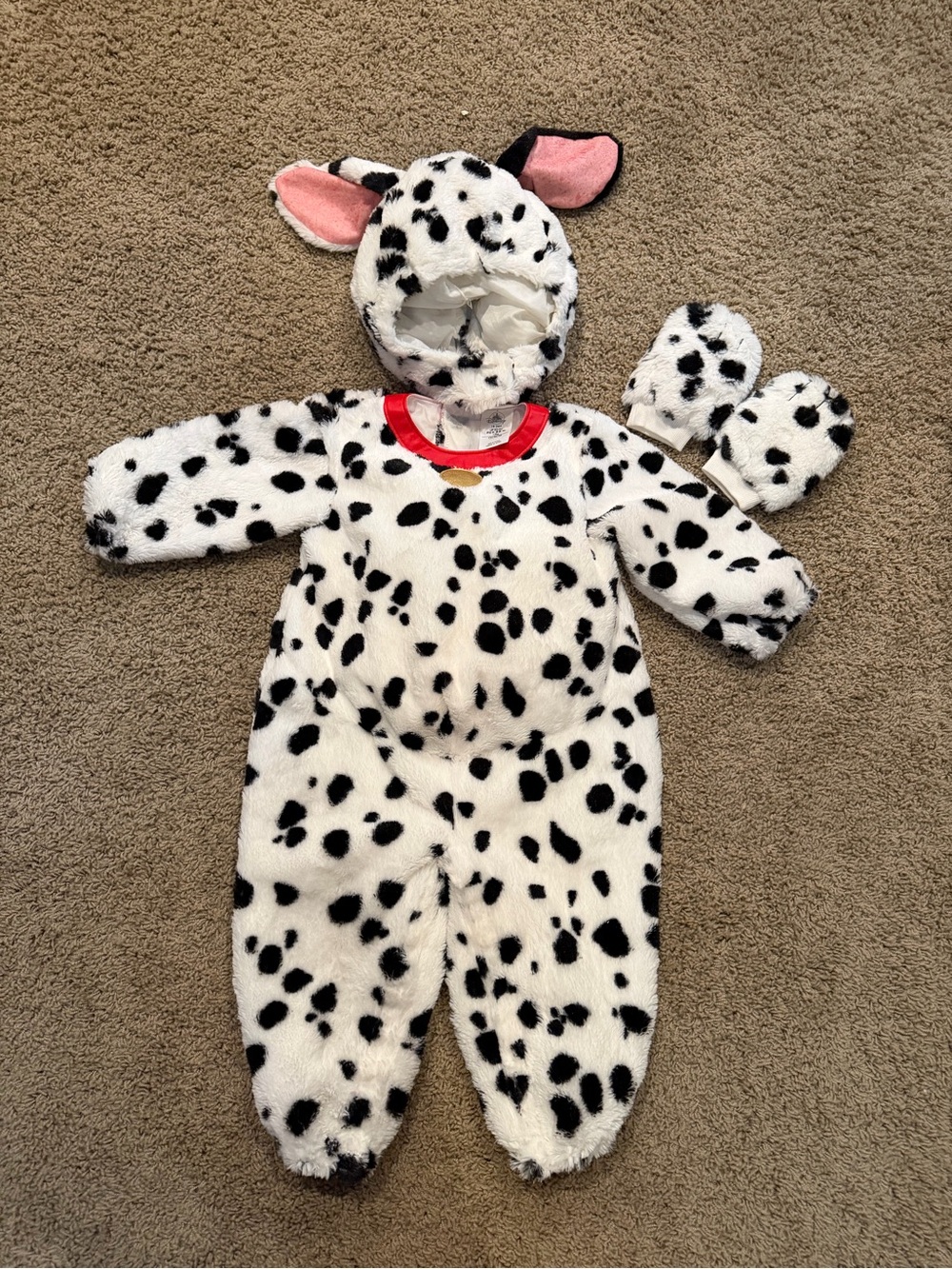 Disney Dalmatian Baby One-Piece Costume - White and Black